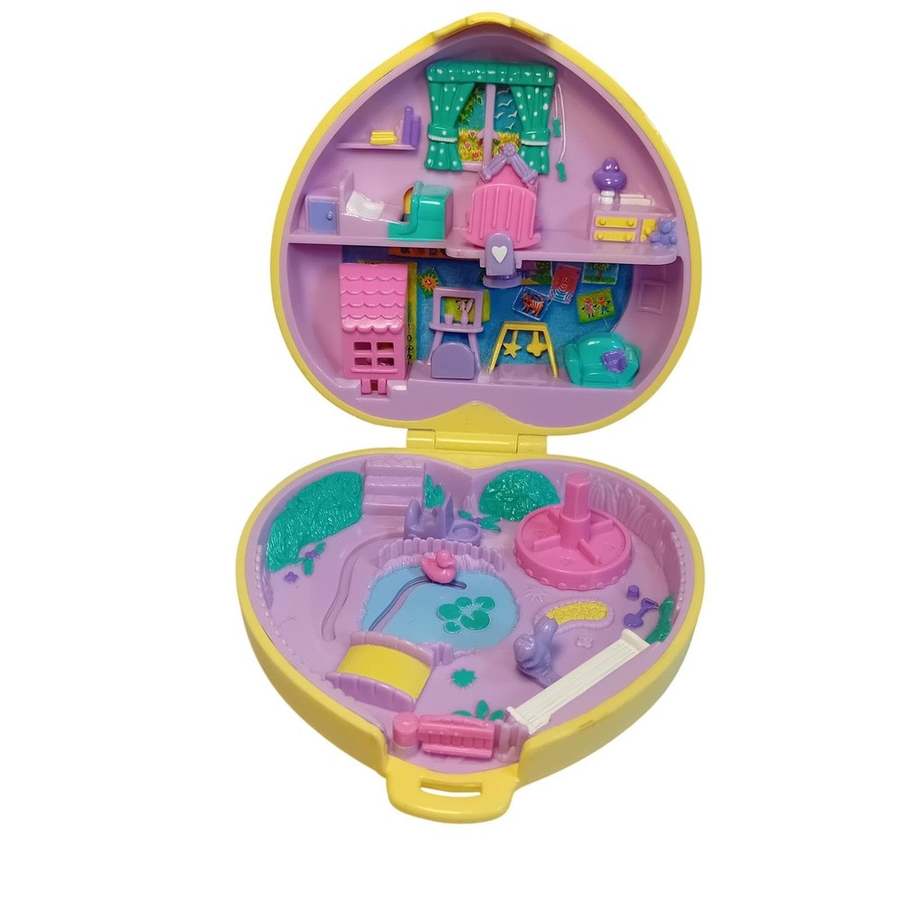 1994 VTG Bluebird Polly Pocket Strollin Nursery Miniature Playset Dolls COMPLETE